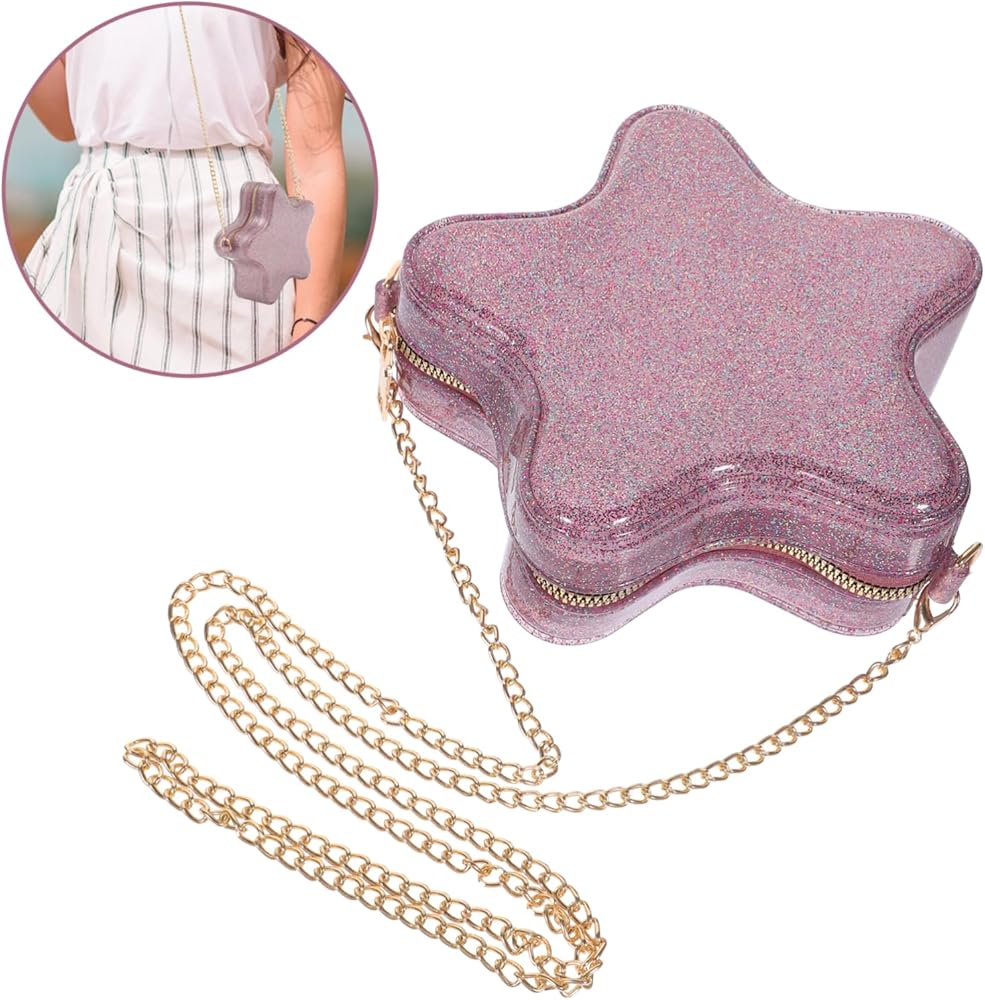 Amazon | [DEARMAMY] 夏にぴったりの女性用星形斜め掛けバッグ 素材の